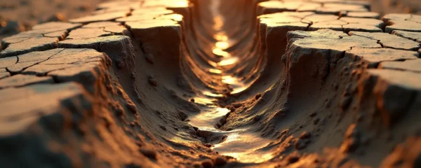 Photographie conceptuelle montrant les dangers d'une construction sans étude de sol préalable