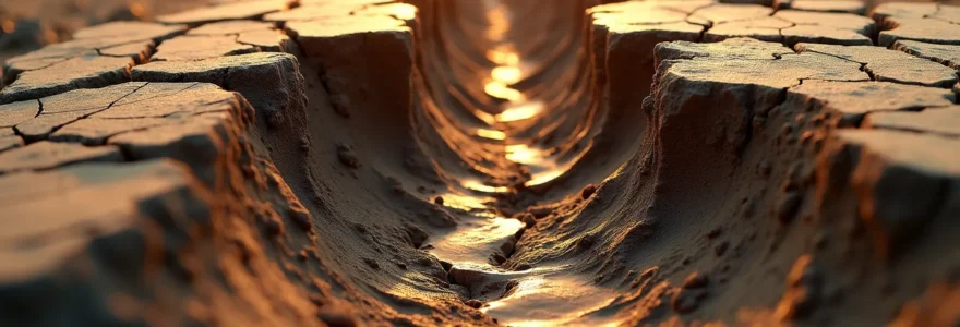 Photographie conceptuelle montrant les dangers d'une construction sans étude de sol préalable