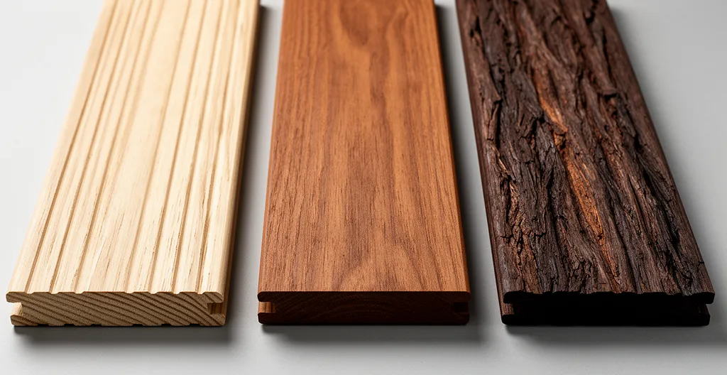 Comparaison visuelle pin traité Thermowood et bois exotique pour terrasse